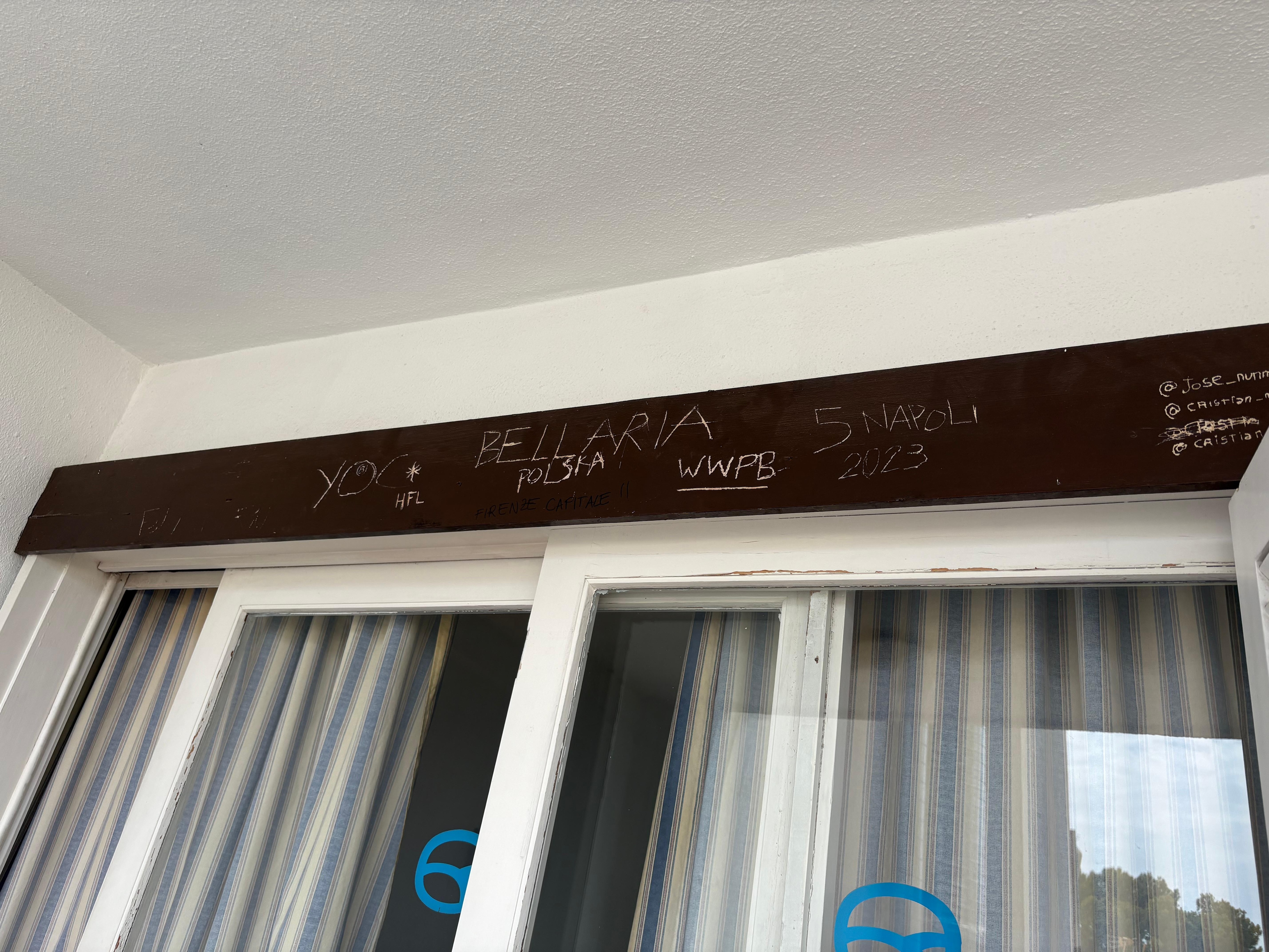 Vandalised valcony