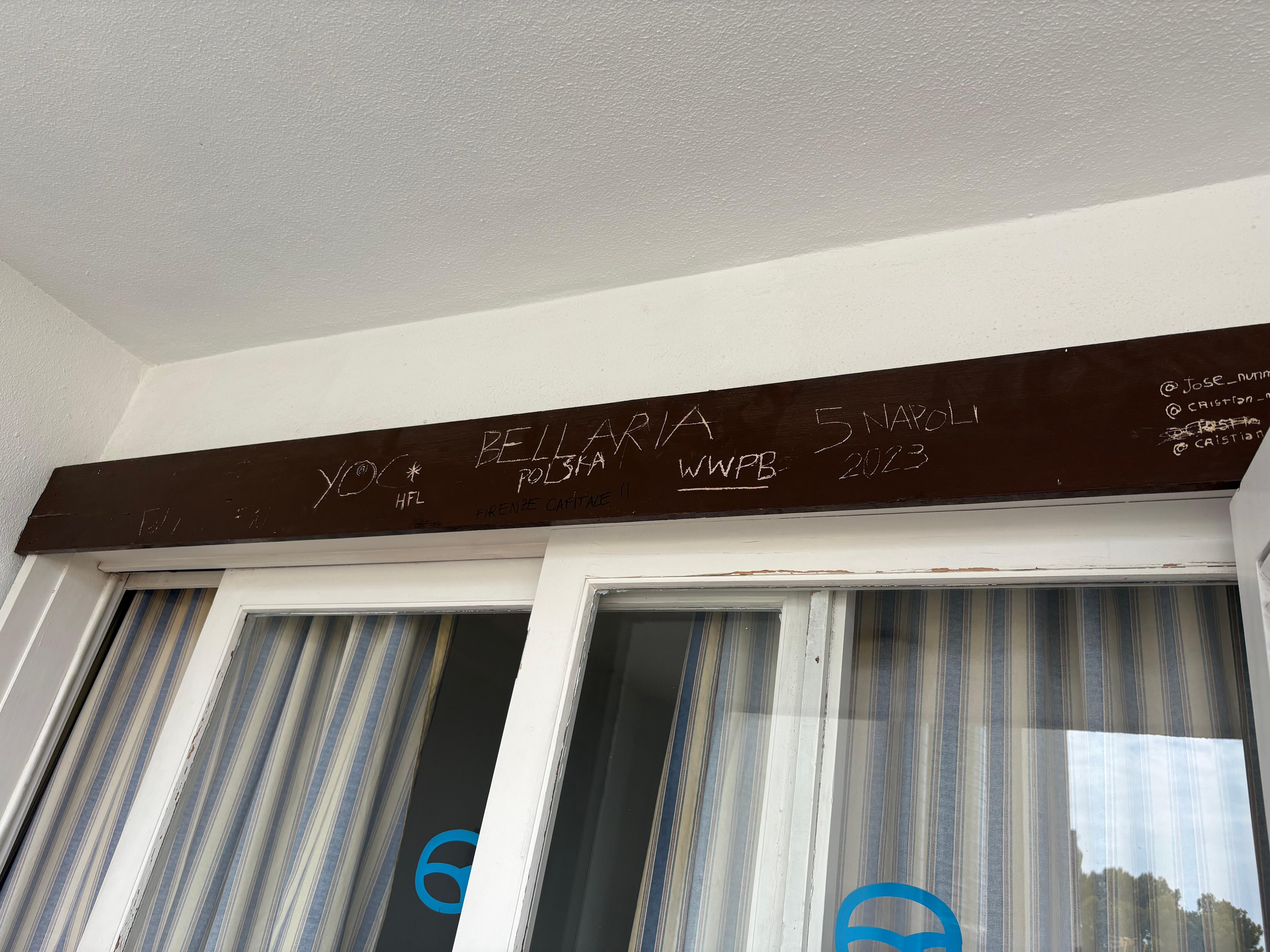 Vandalised valcony