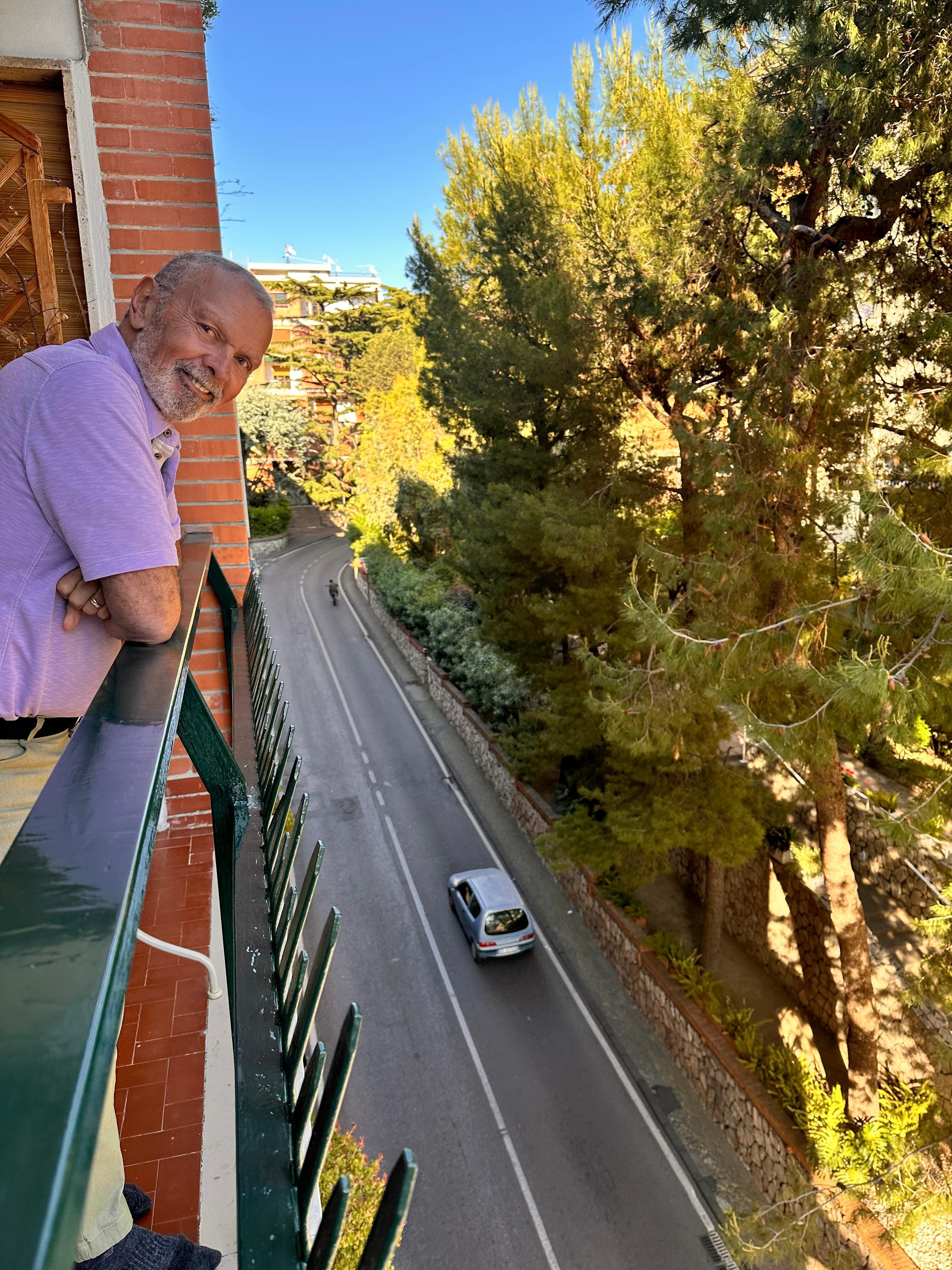 From the balcony