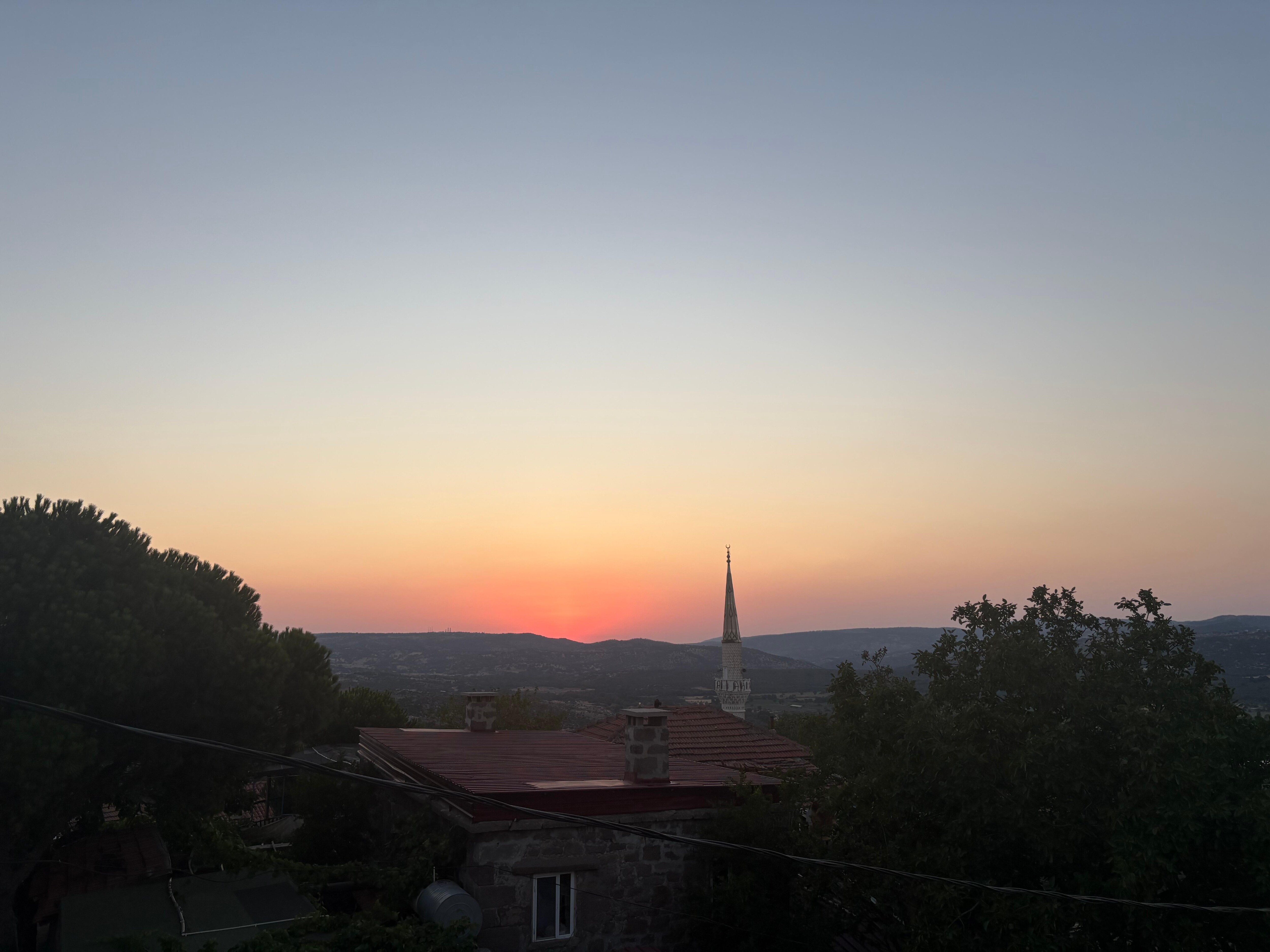 Sunset from the terrace