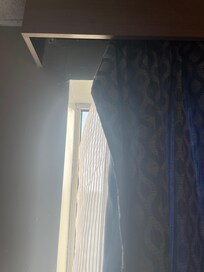 Room curtain that could not be closed.
