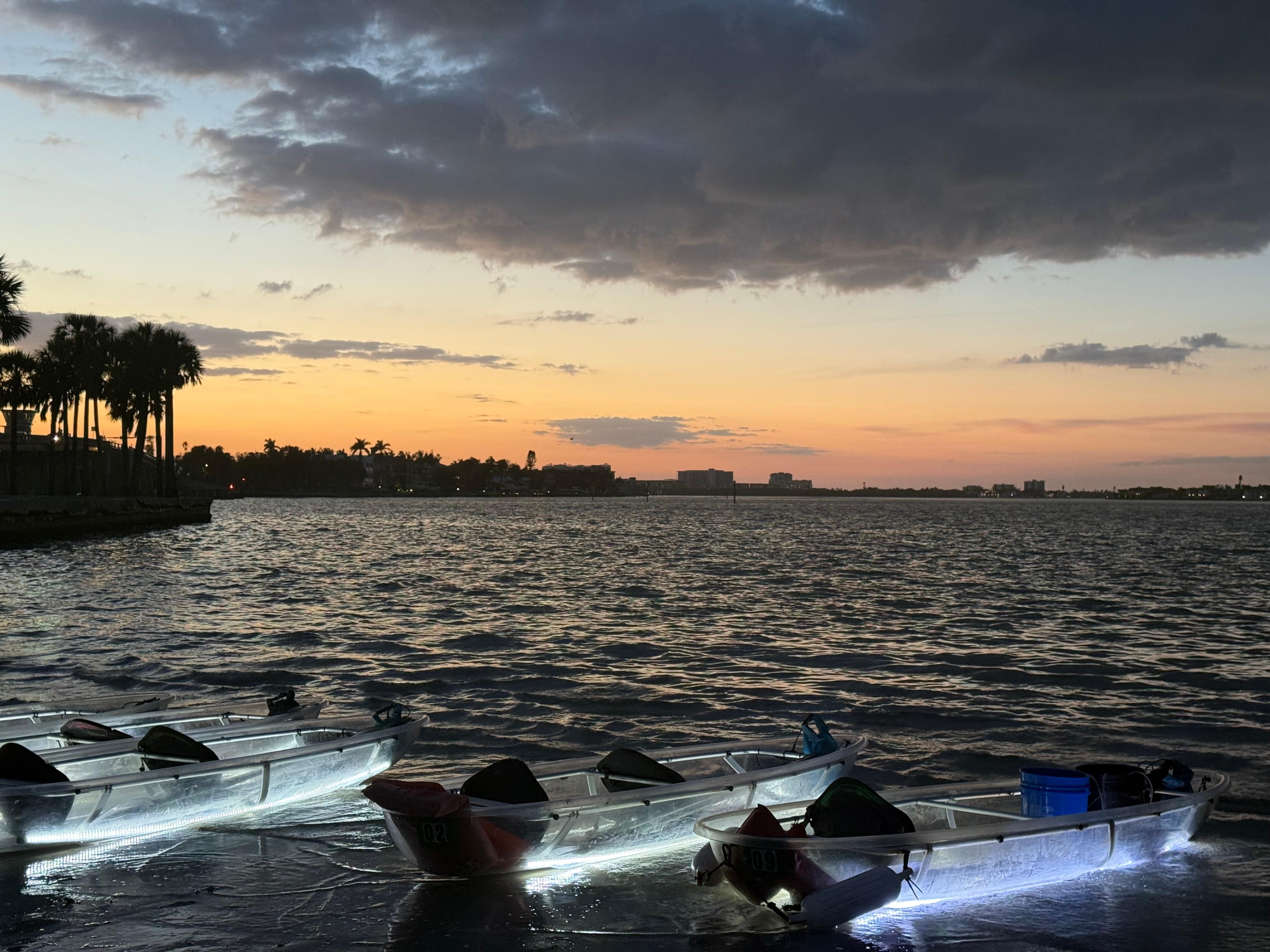 Night time LED Kayaking so fun. 