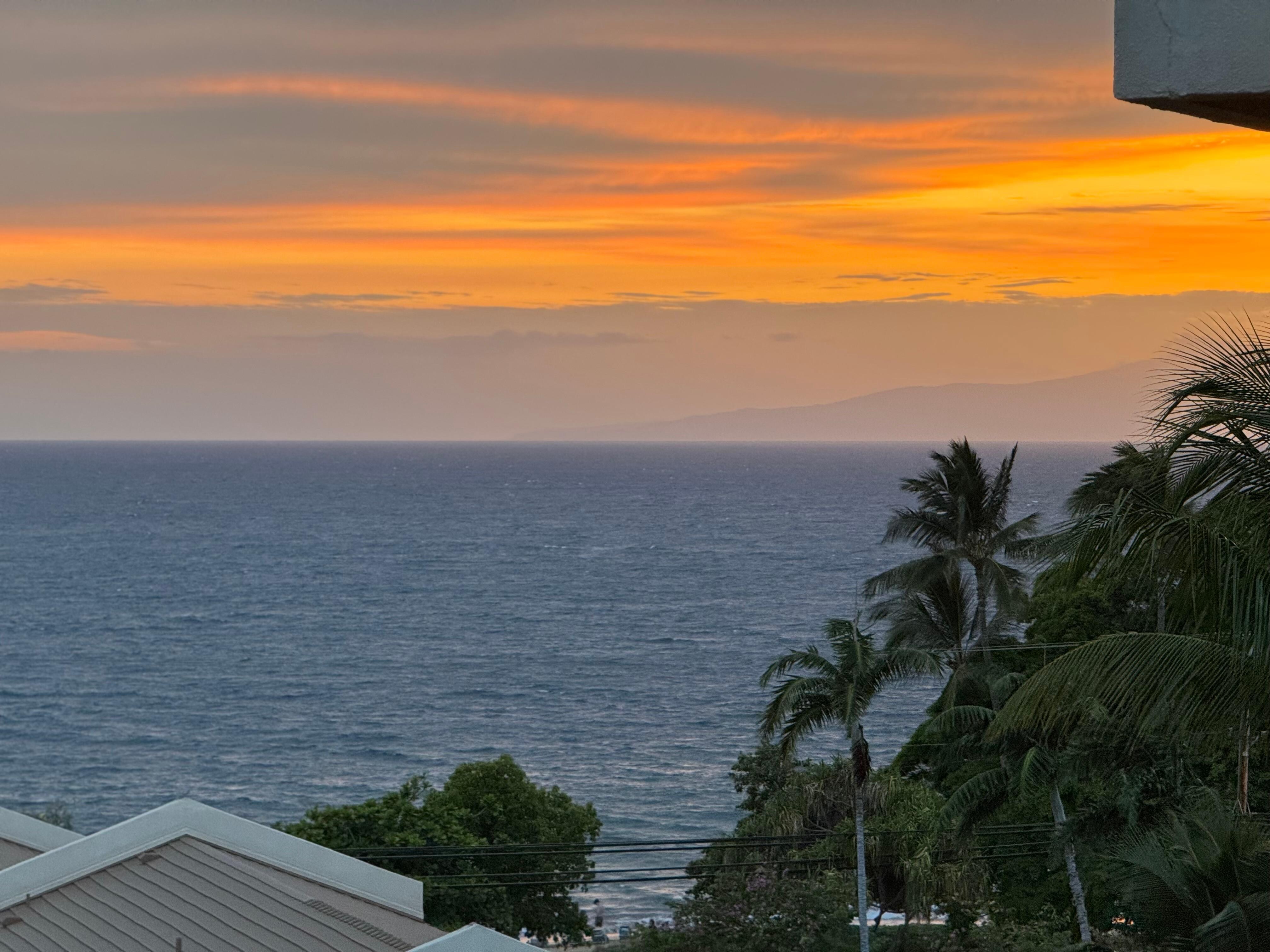 sunset from balcony
