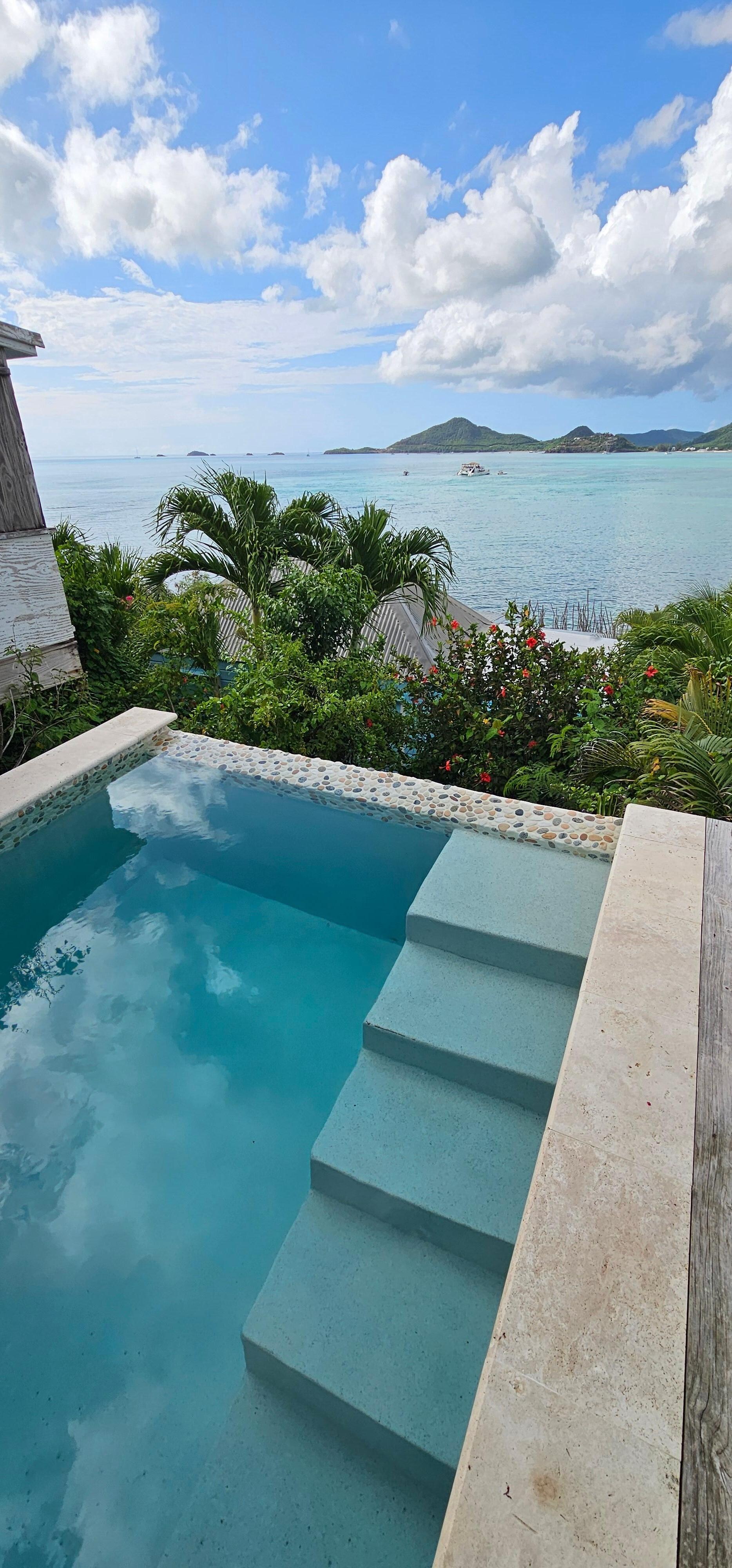 Plunge pool in room