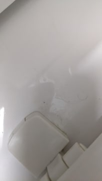 One of two toilets that were filthy.