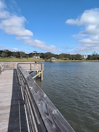 This is the fishing dock we ou have access to. Very nice.