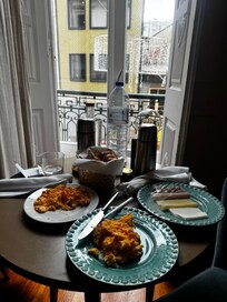 Desayuno en la habitacion! Rico y bonita presentacion