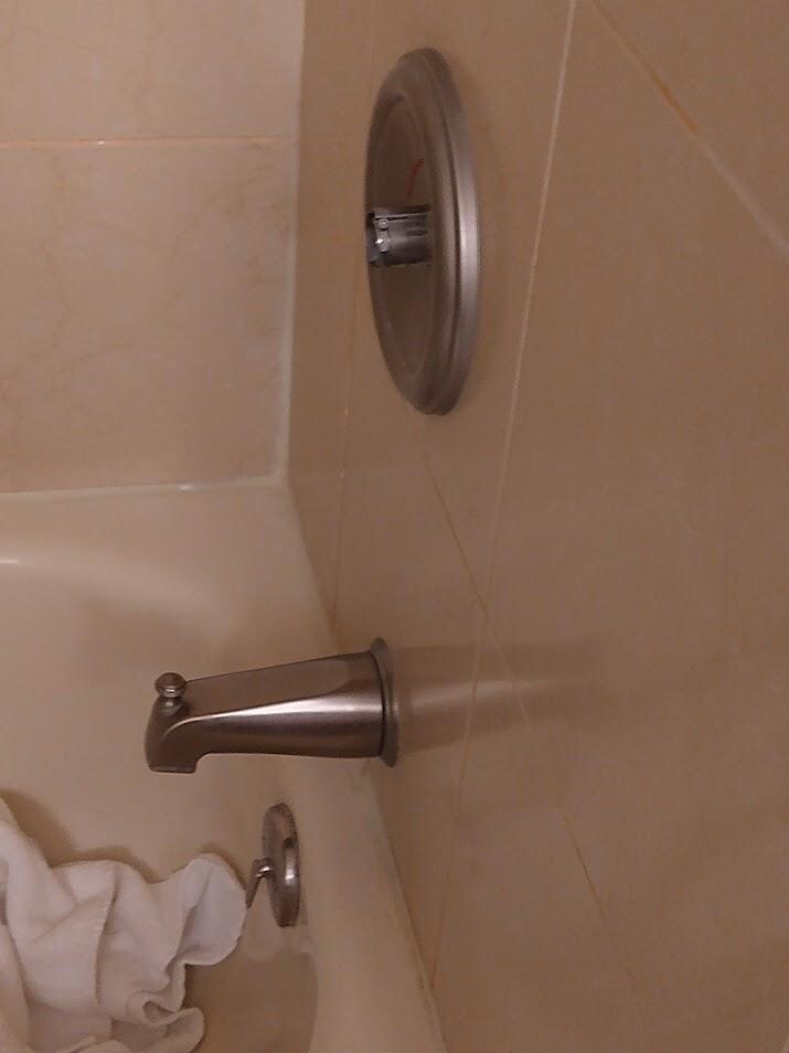 Shower handle broke no way to turn water on.