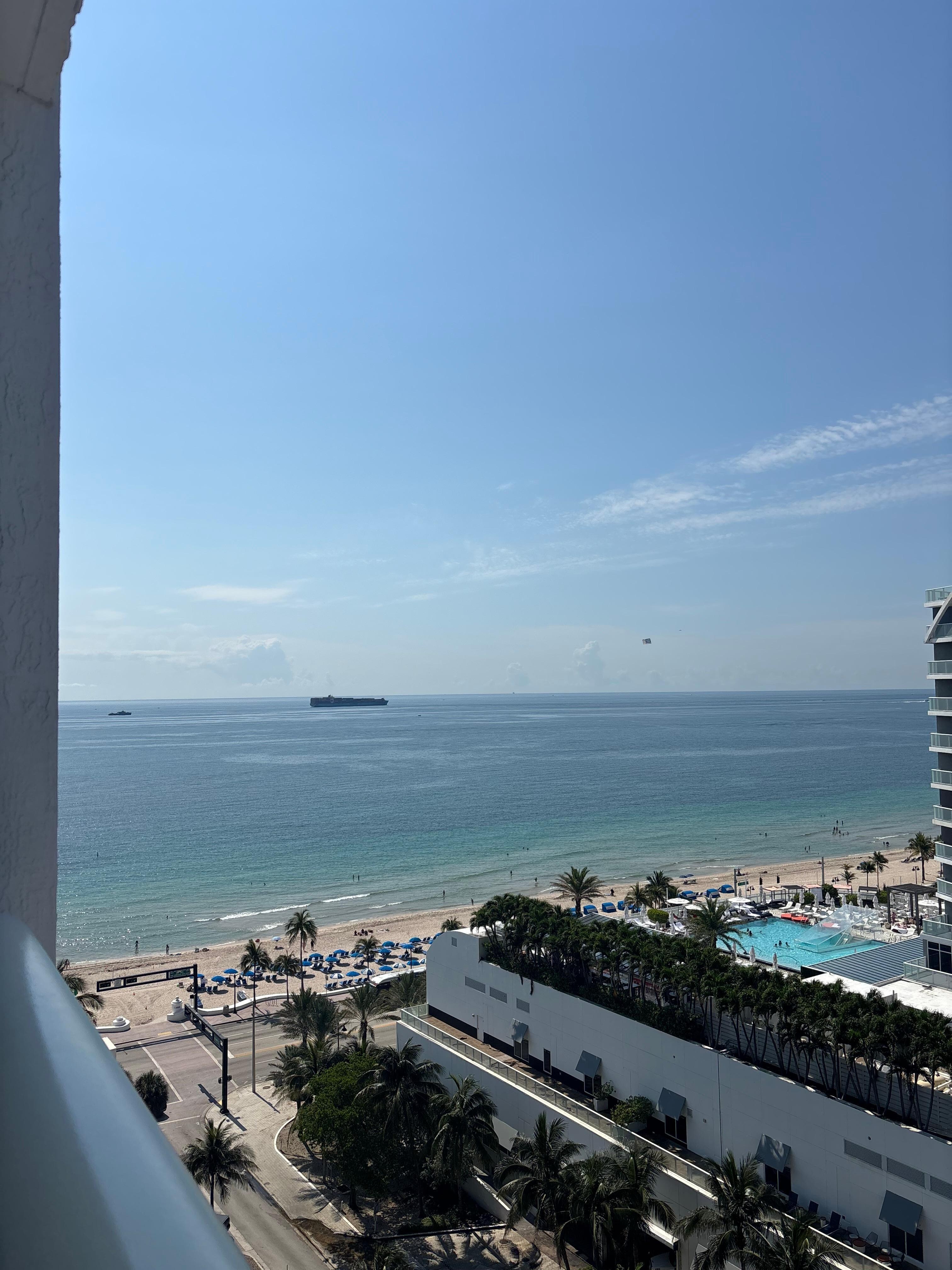 View from our balcony!