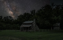 Milky Way at Parker Hickman Farmstead - not far by AWD high-clearance vehicle.
