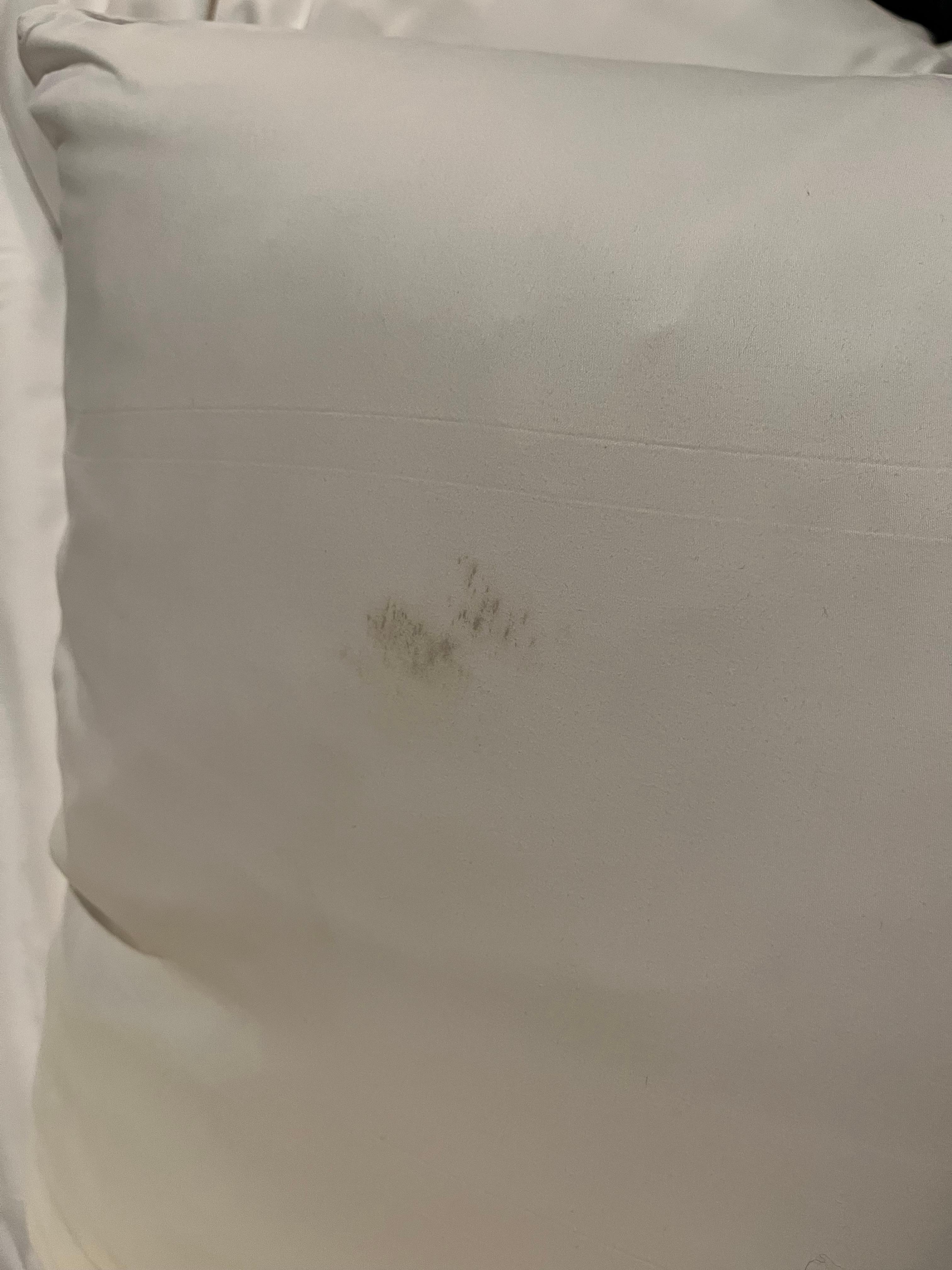 Marks on pillow 