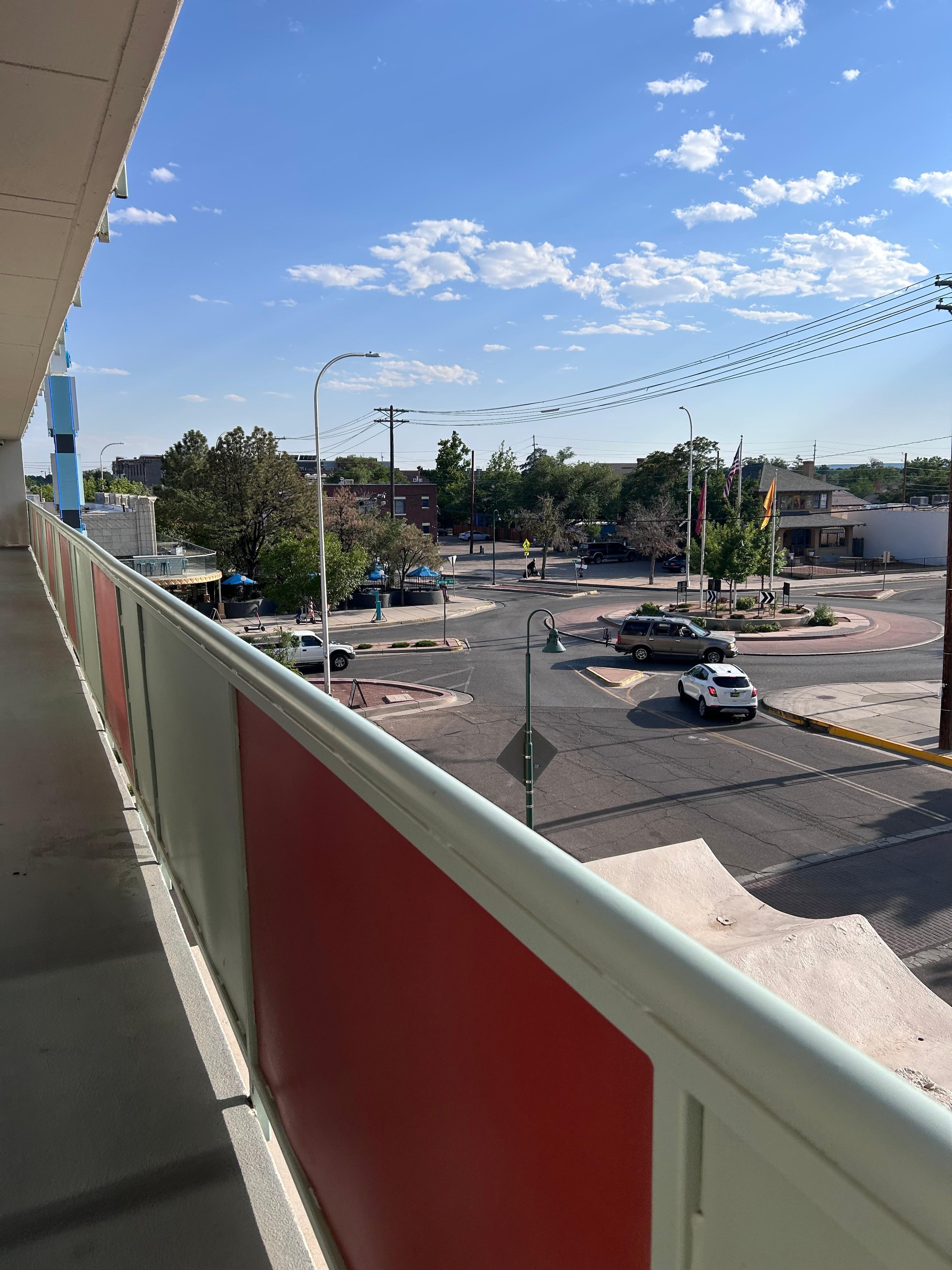 View from right outside our door