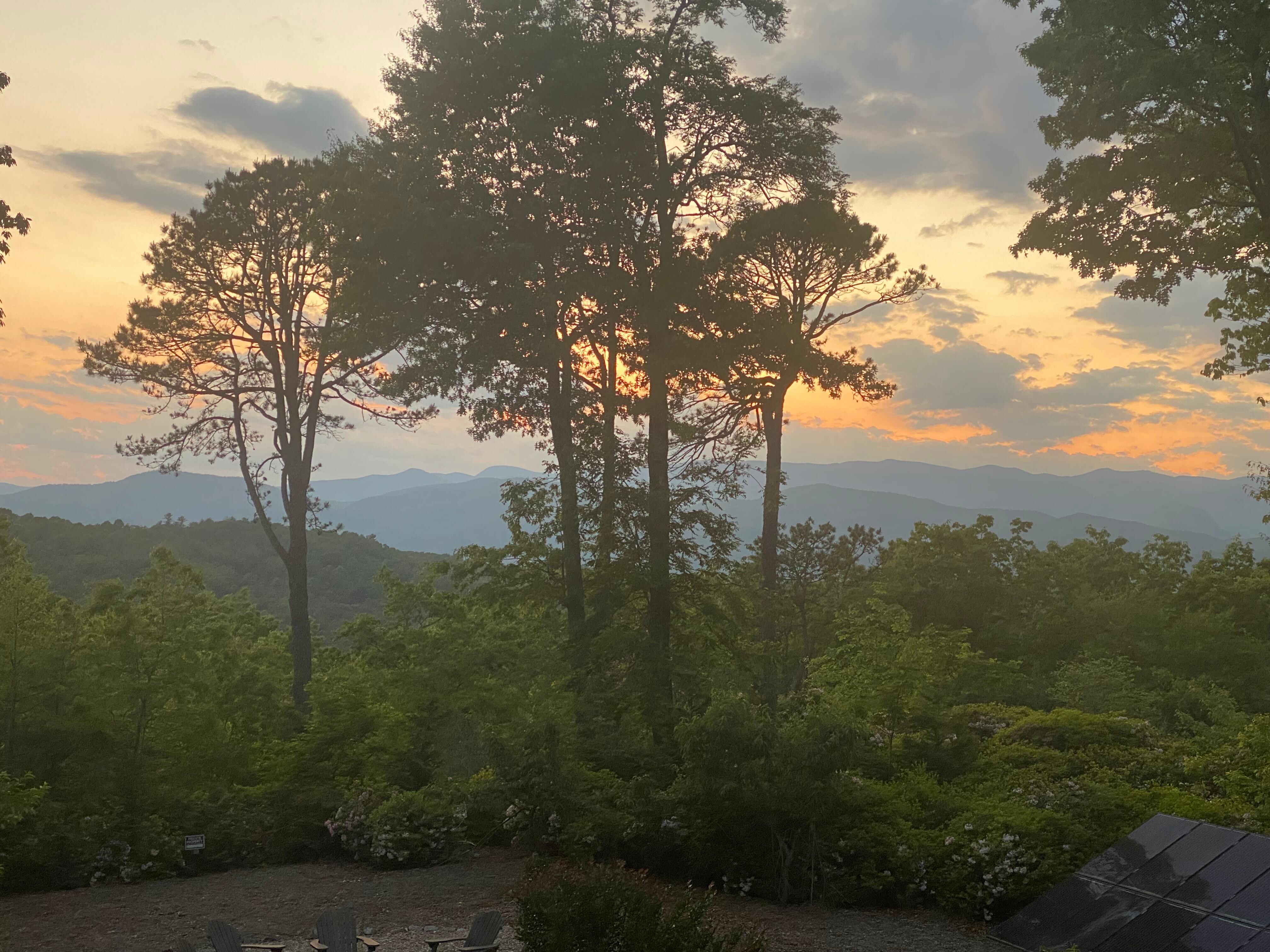 We didn't get a clear sunset, but even the cloudy ones were beautiful