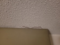 Peeling ceiling