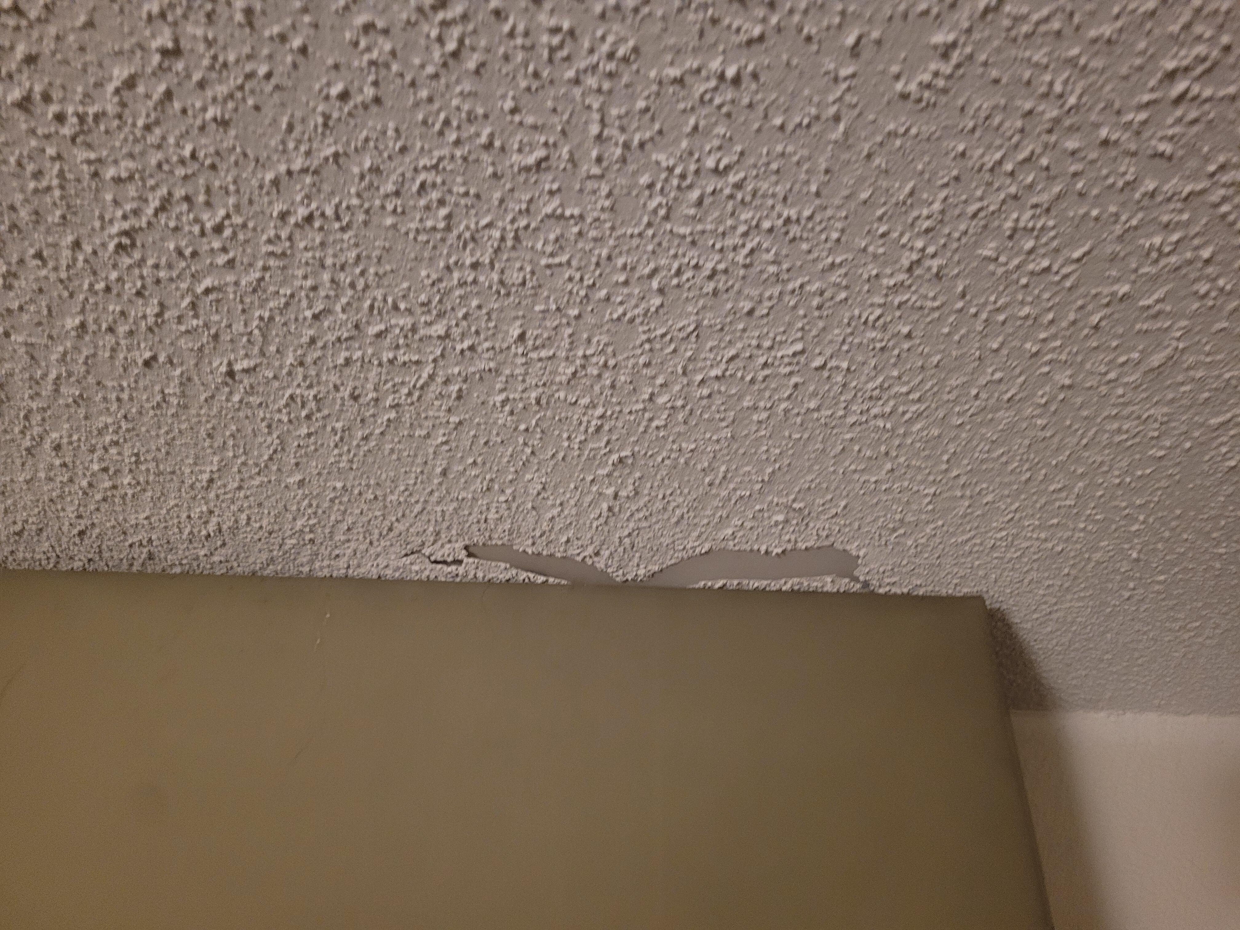 Peeling ceiling 