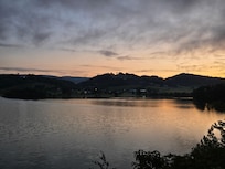Sunset from balcony.