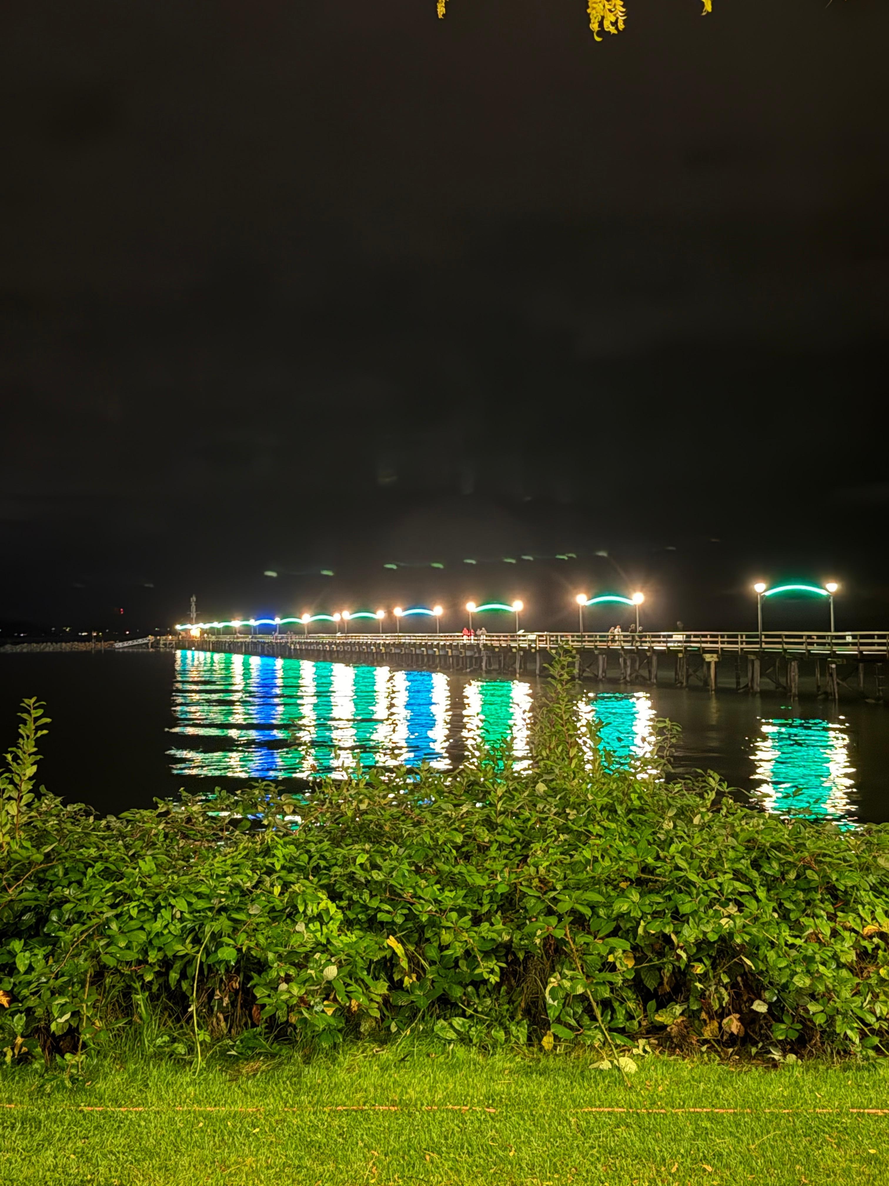 Pier at night
