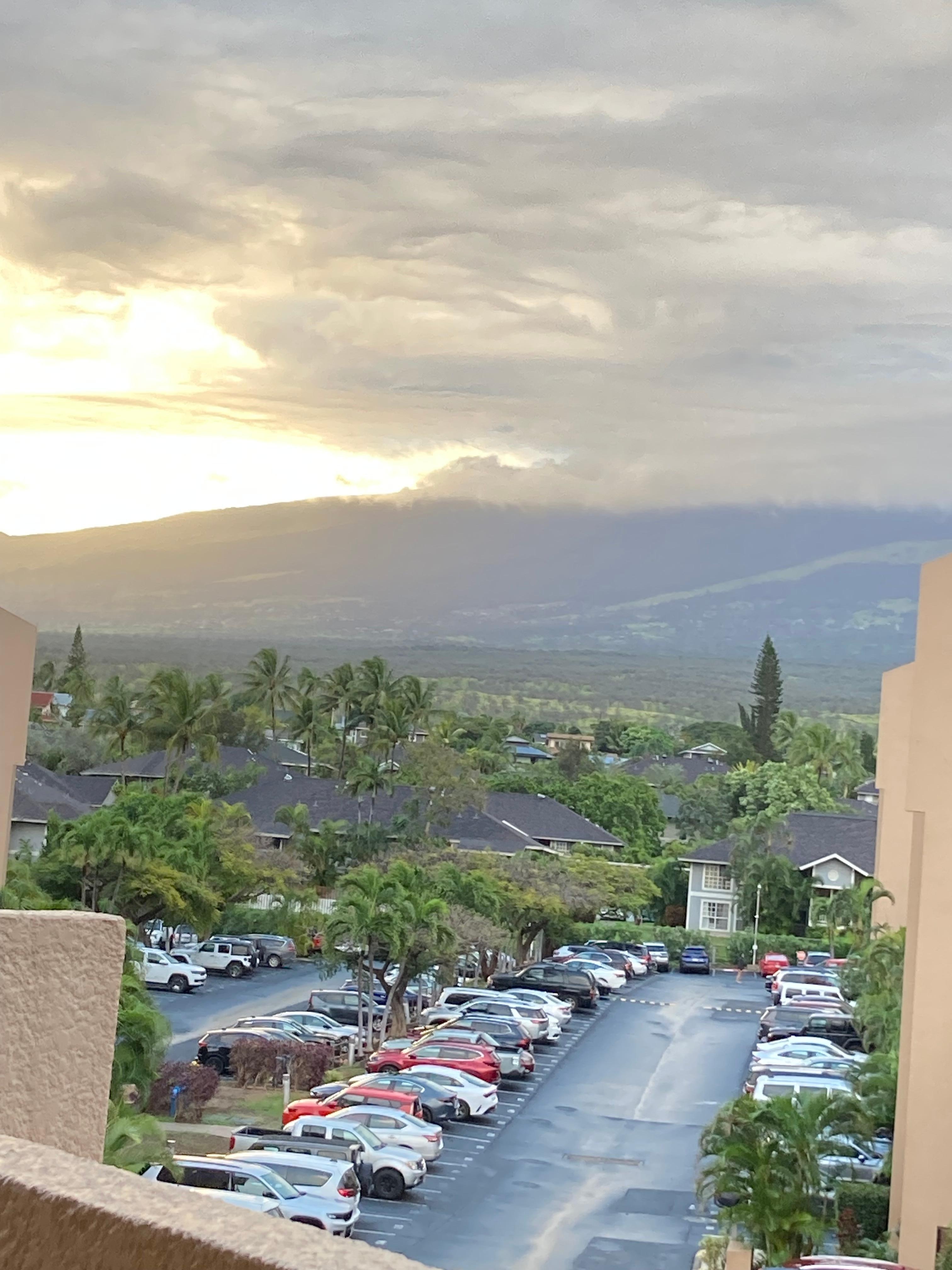 View of Haleakalā from the second bedroom