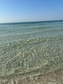 The water is beautiful!