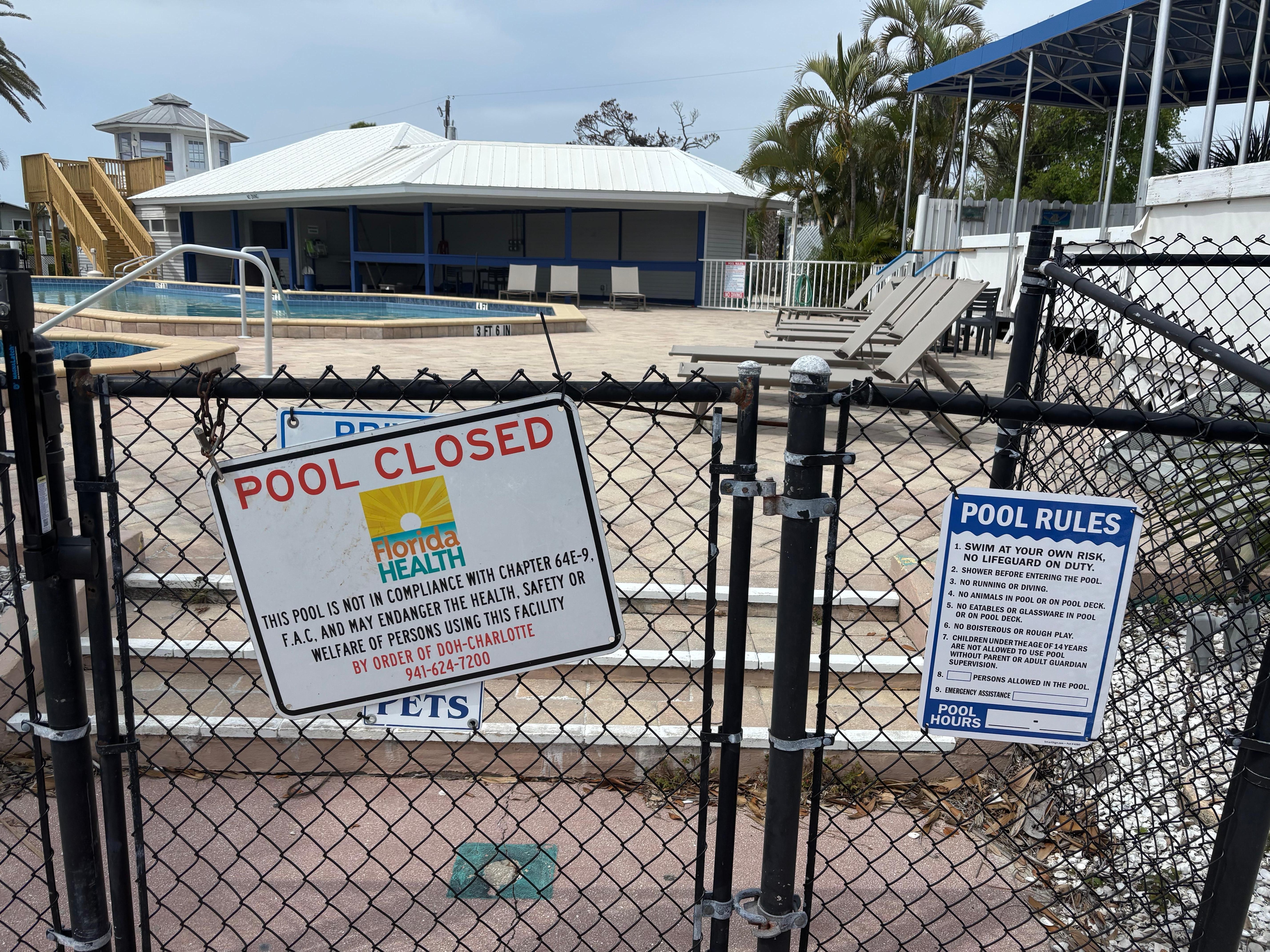 The closed pool 