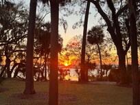 Sunrise from screened porch ☀️🤍