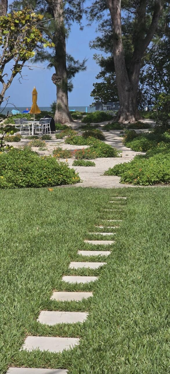 Path to the beach from our apartment.