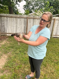 Chicken joined us one morning!