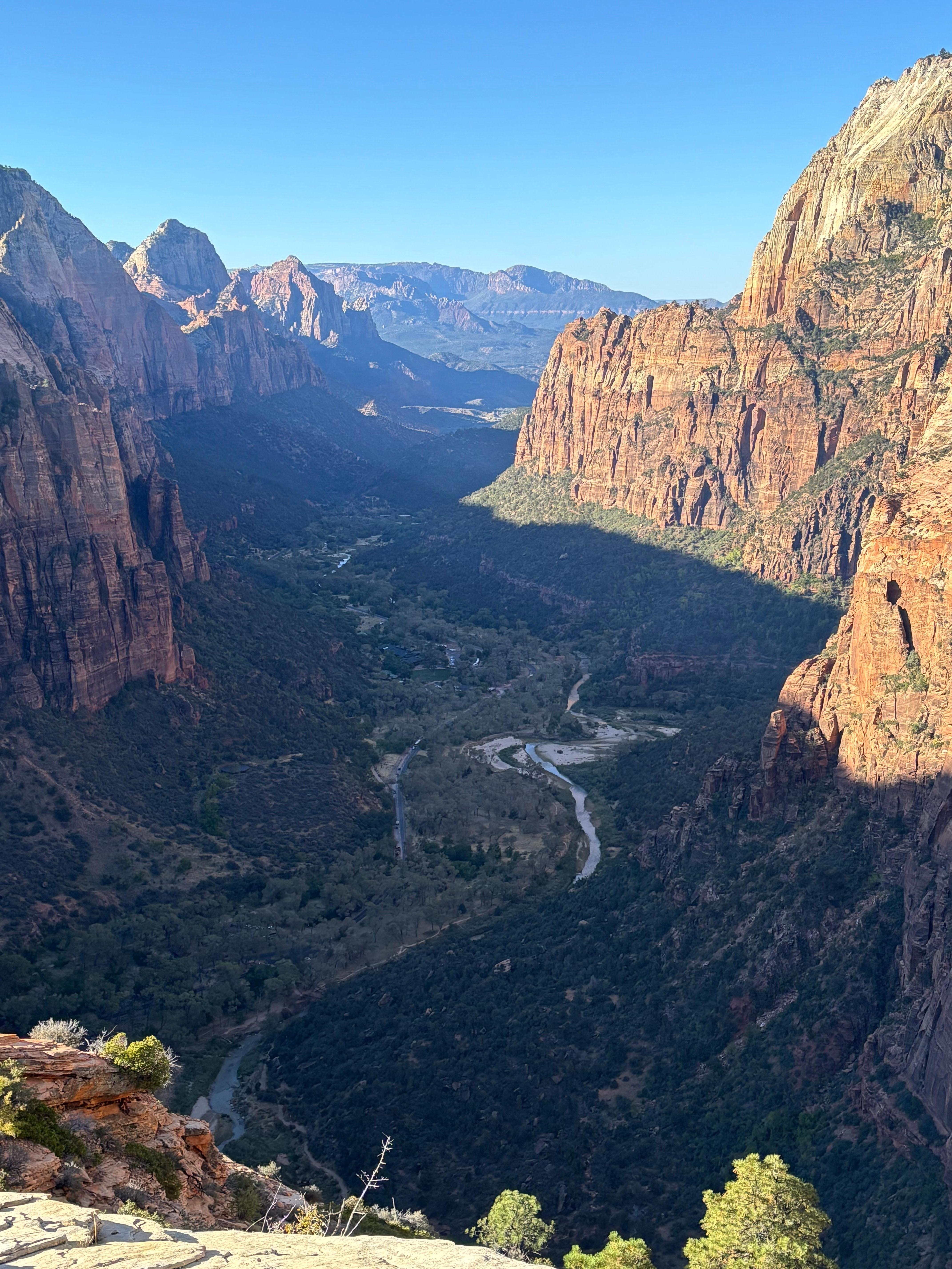 Top of Angels Landing (not for the faint of heart or those who fear heights)