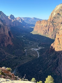 Top of Angels Landing (not for the faint of heart or those who fear heights)