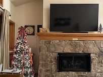 Fire place with Christmas 🎄 tree