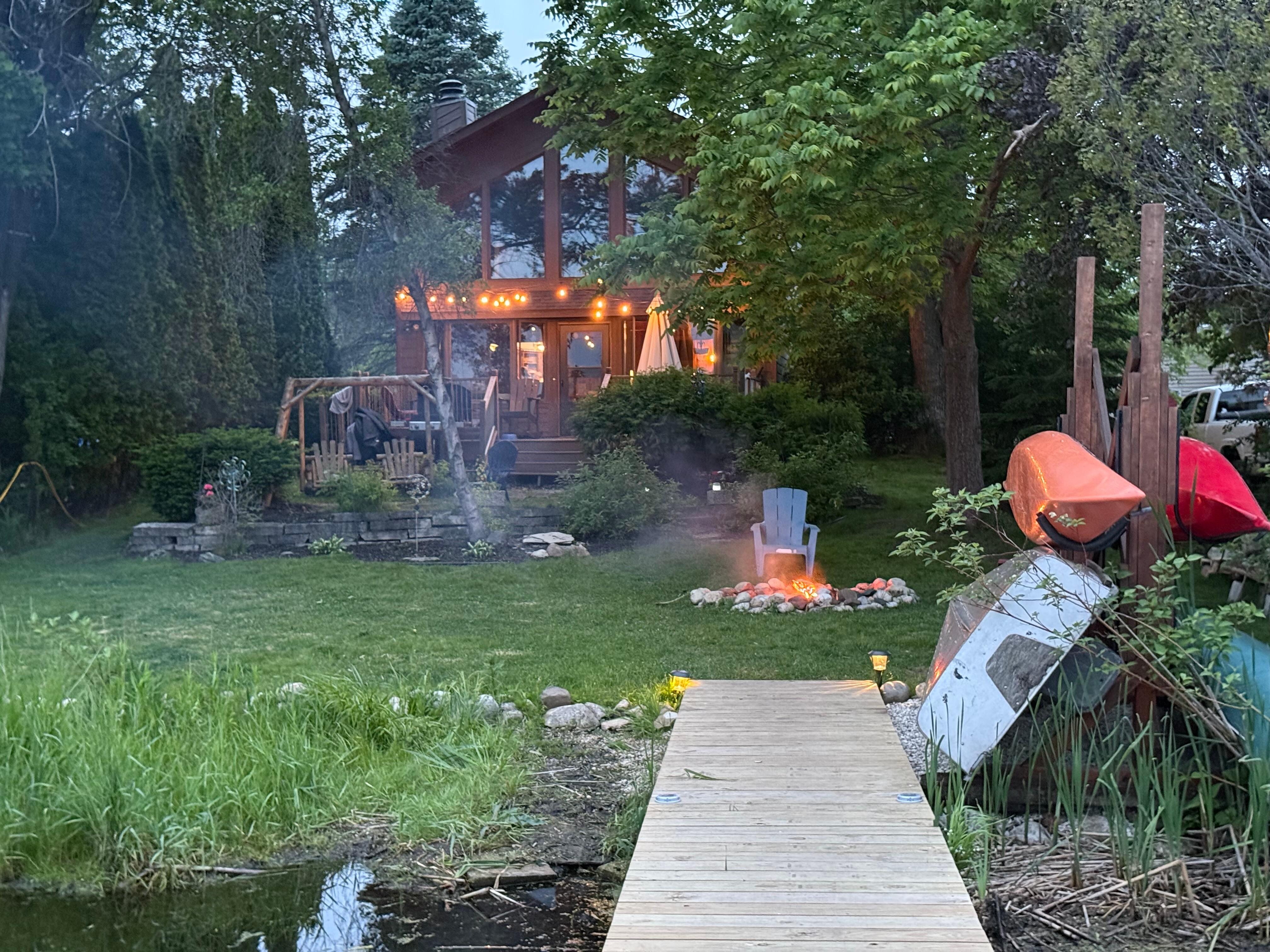 View of the house from the dock