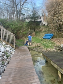 Relaxing at the lake.