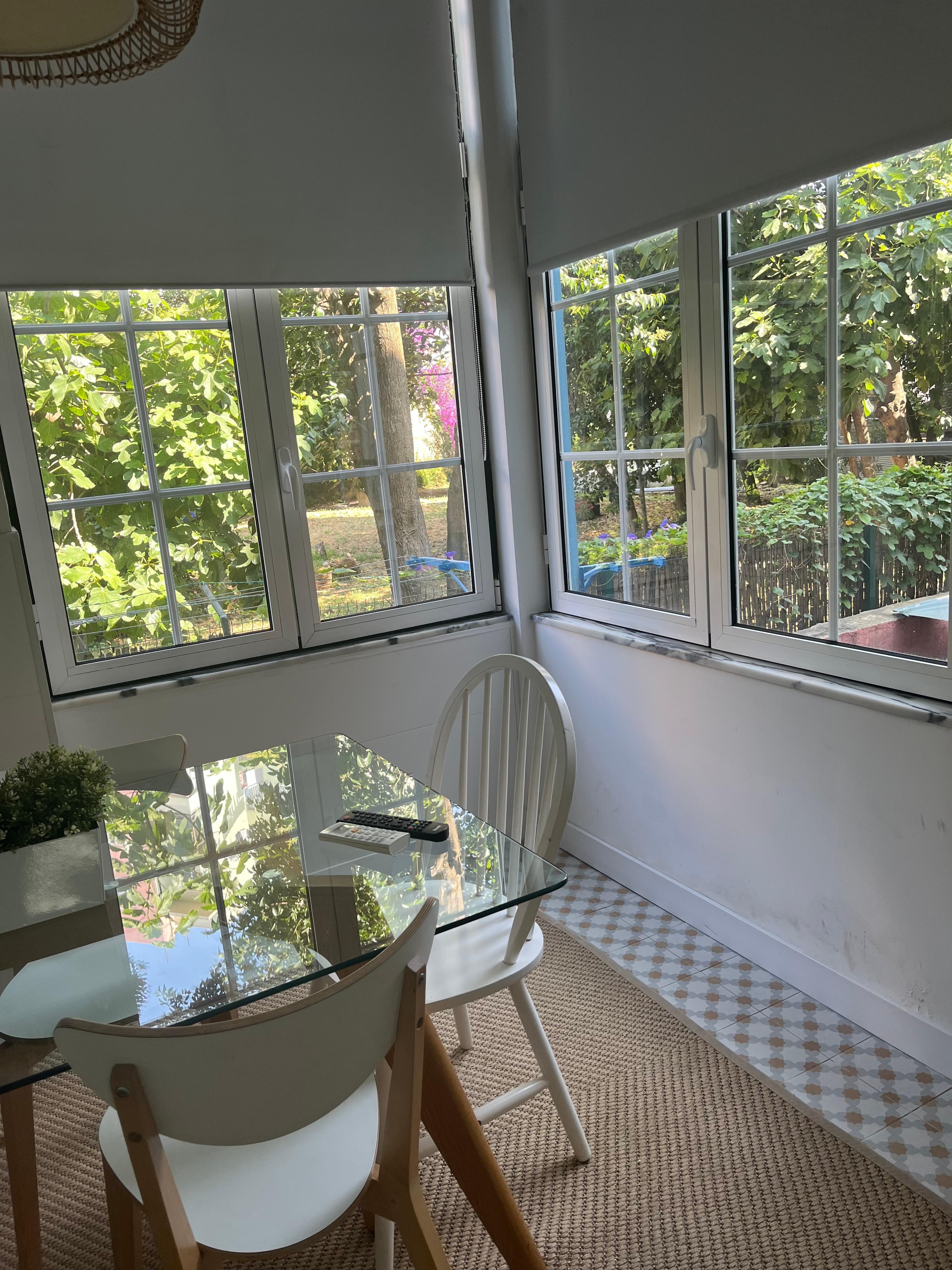 My favorite place in the morning, open the windows and you feel like you are in a bird sanctuary.