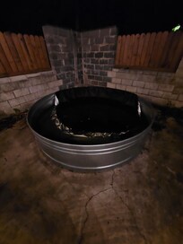 Not the best picture, but the pool was half filled with dirty water and the cover submerged.
I have no issue with filling a pool, but draining and cleaning it too?