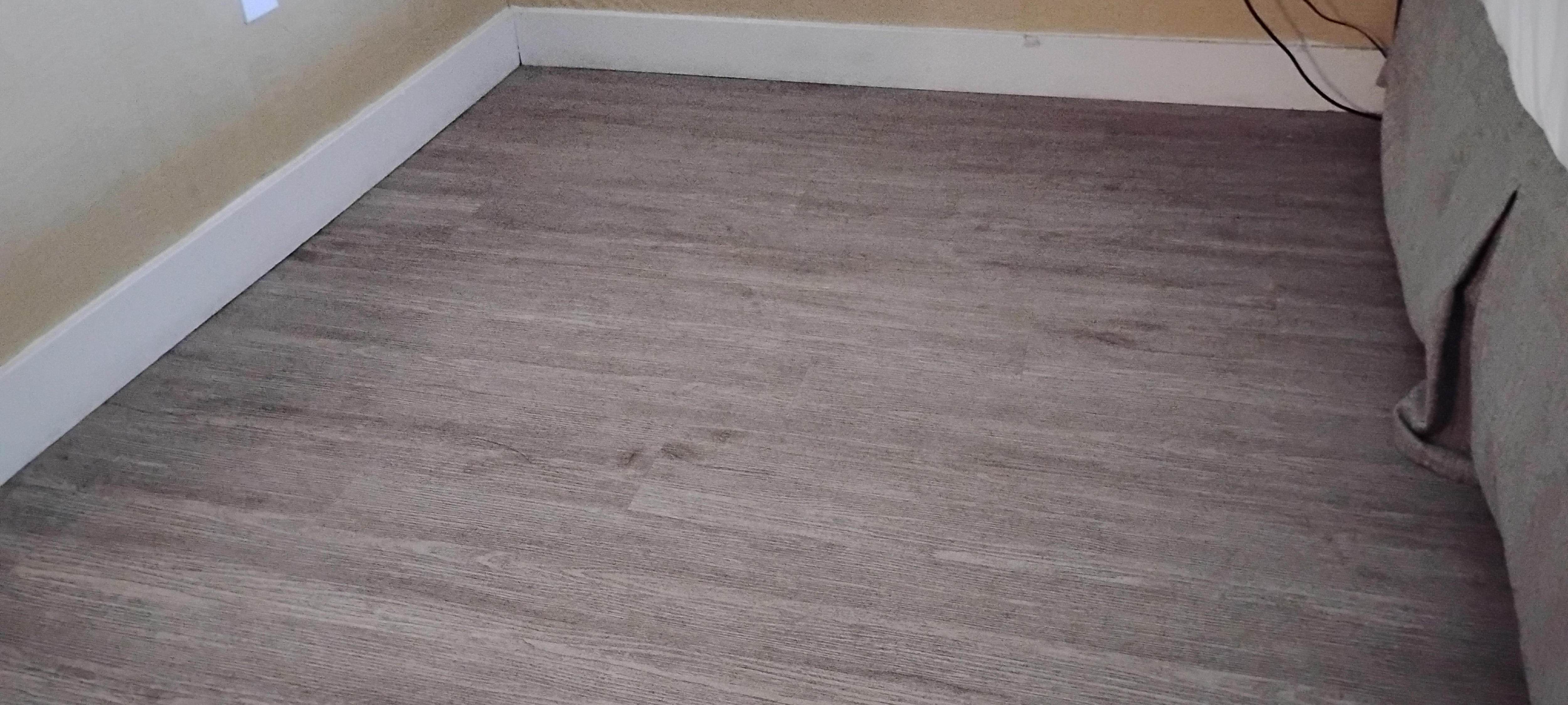 Floor in my room was dirty