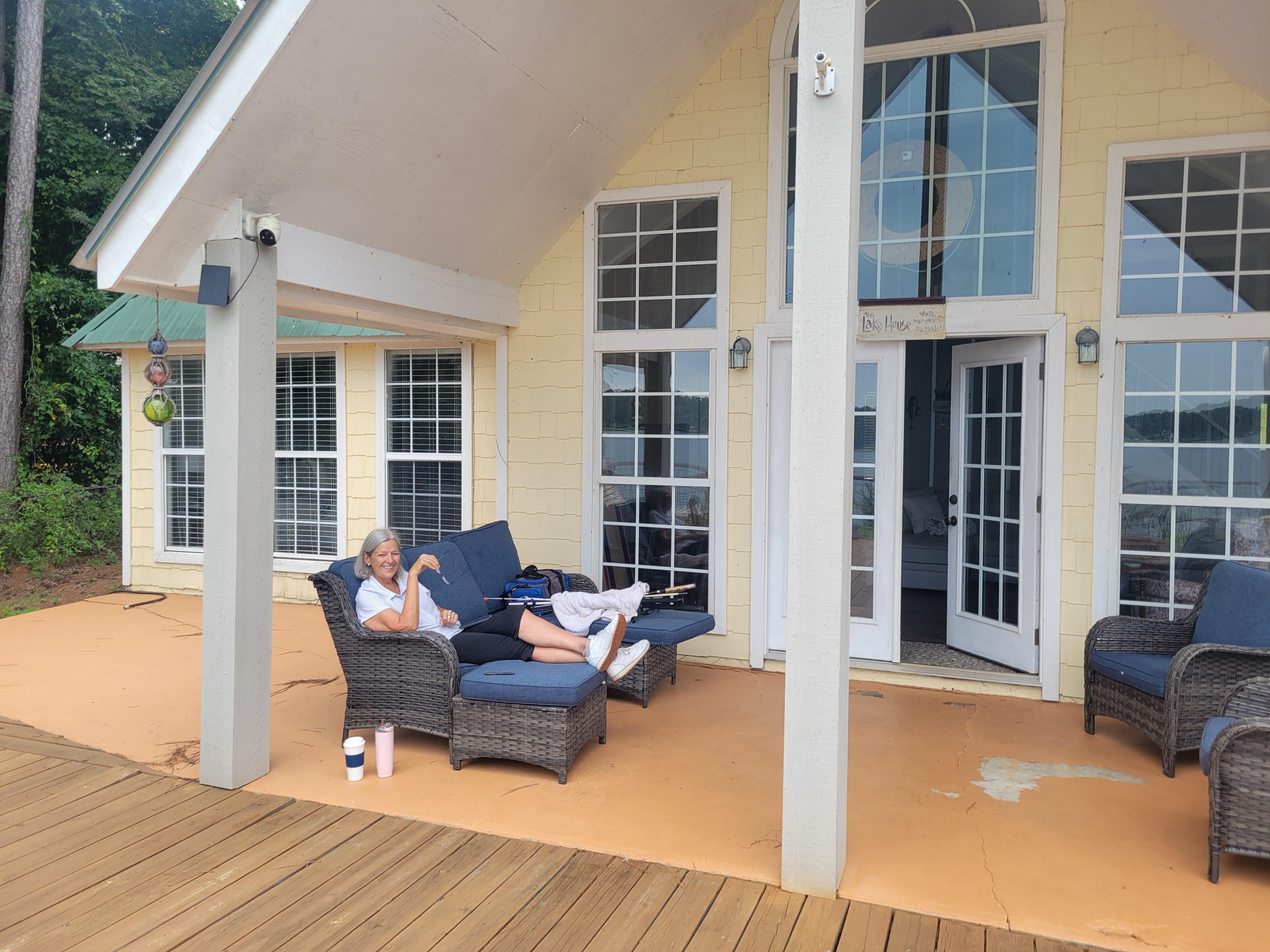 Lovely place to sit in the shade and read or just enjoy the view.