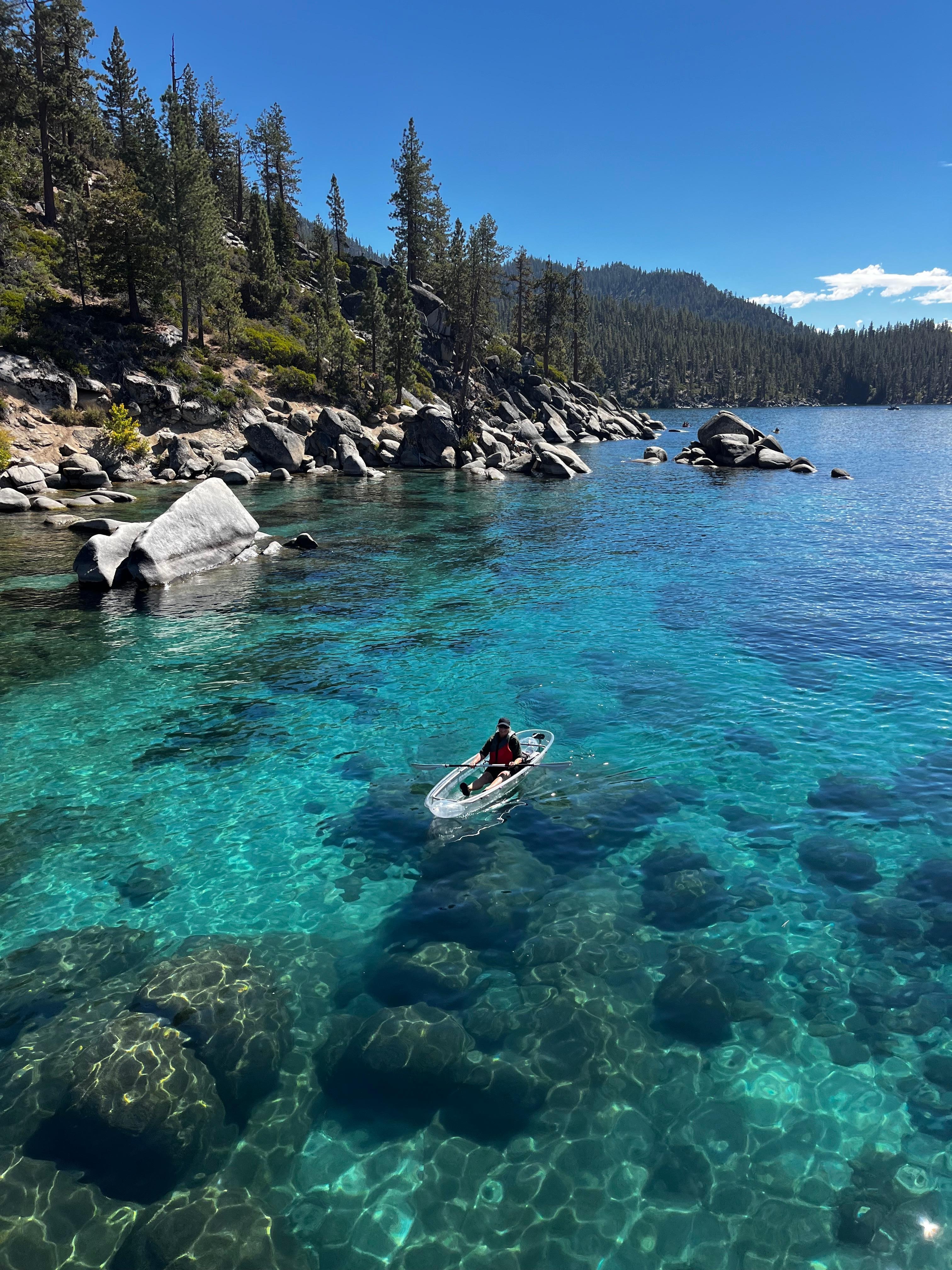 Kayaking on Lake Tahoe