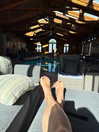 Worked on our laptops each morning at the pool. What can be better then that?