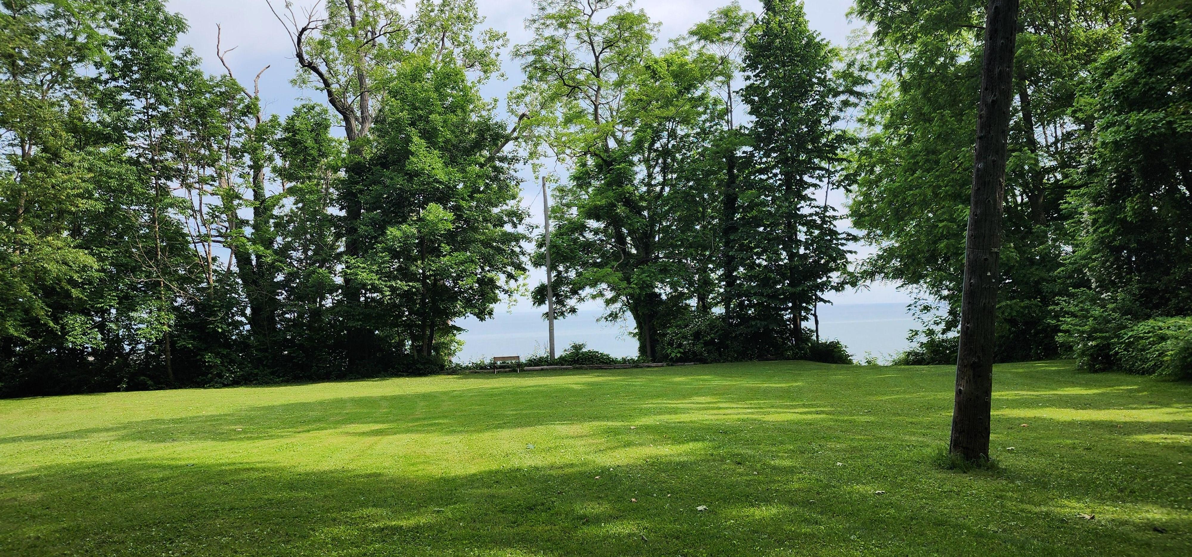 Private park with bench