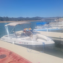 Our boat in the boat dock.