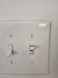 Light switches upon entering.