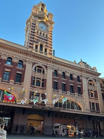 Christmas decorations @Flinders Station.