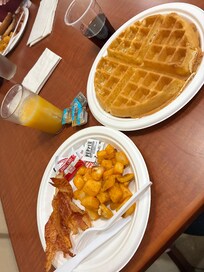 Breakfast was very nice with plenty of options.