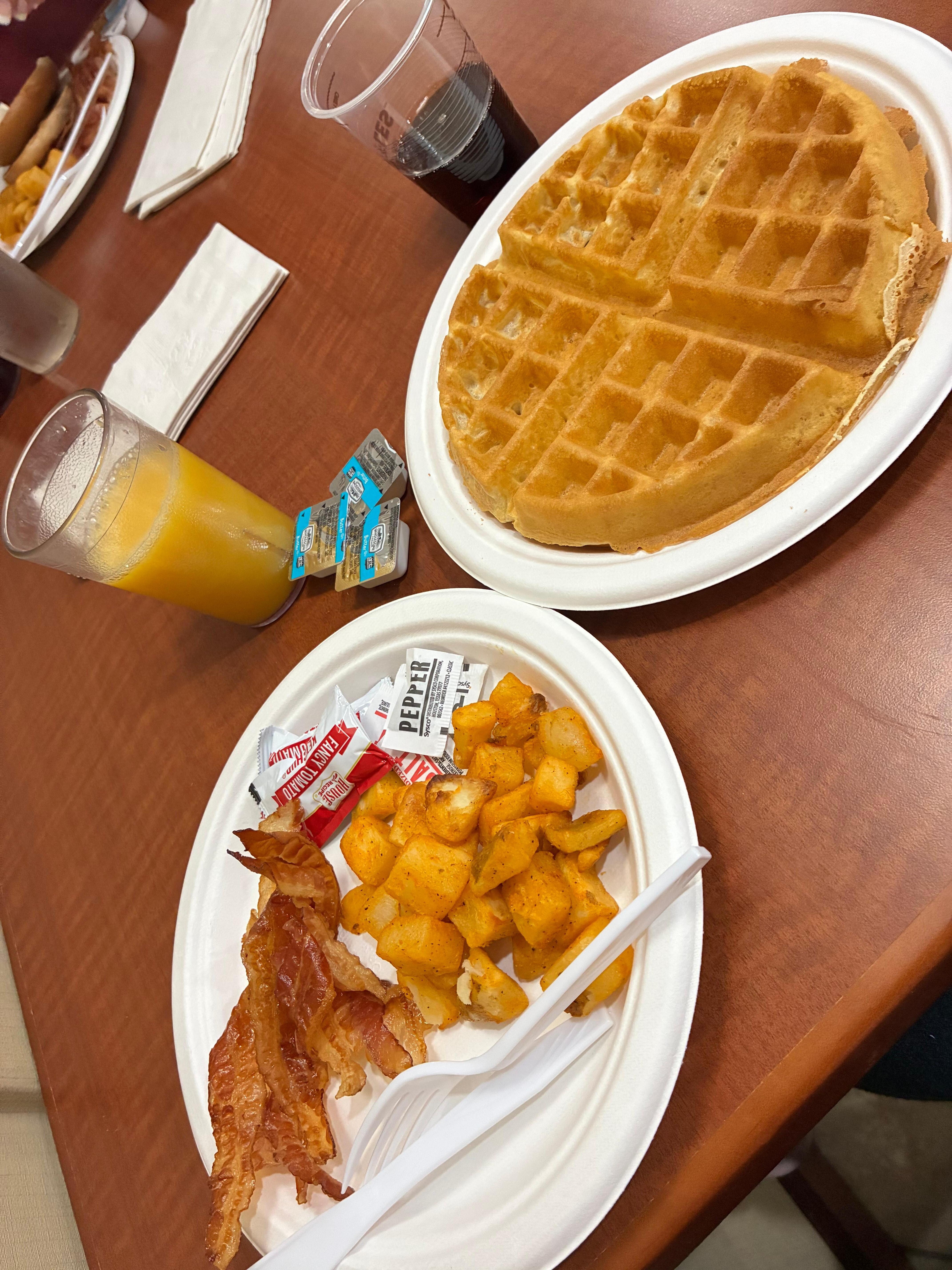 Breakfast was very nice with plenty of options.