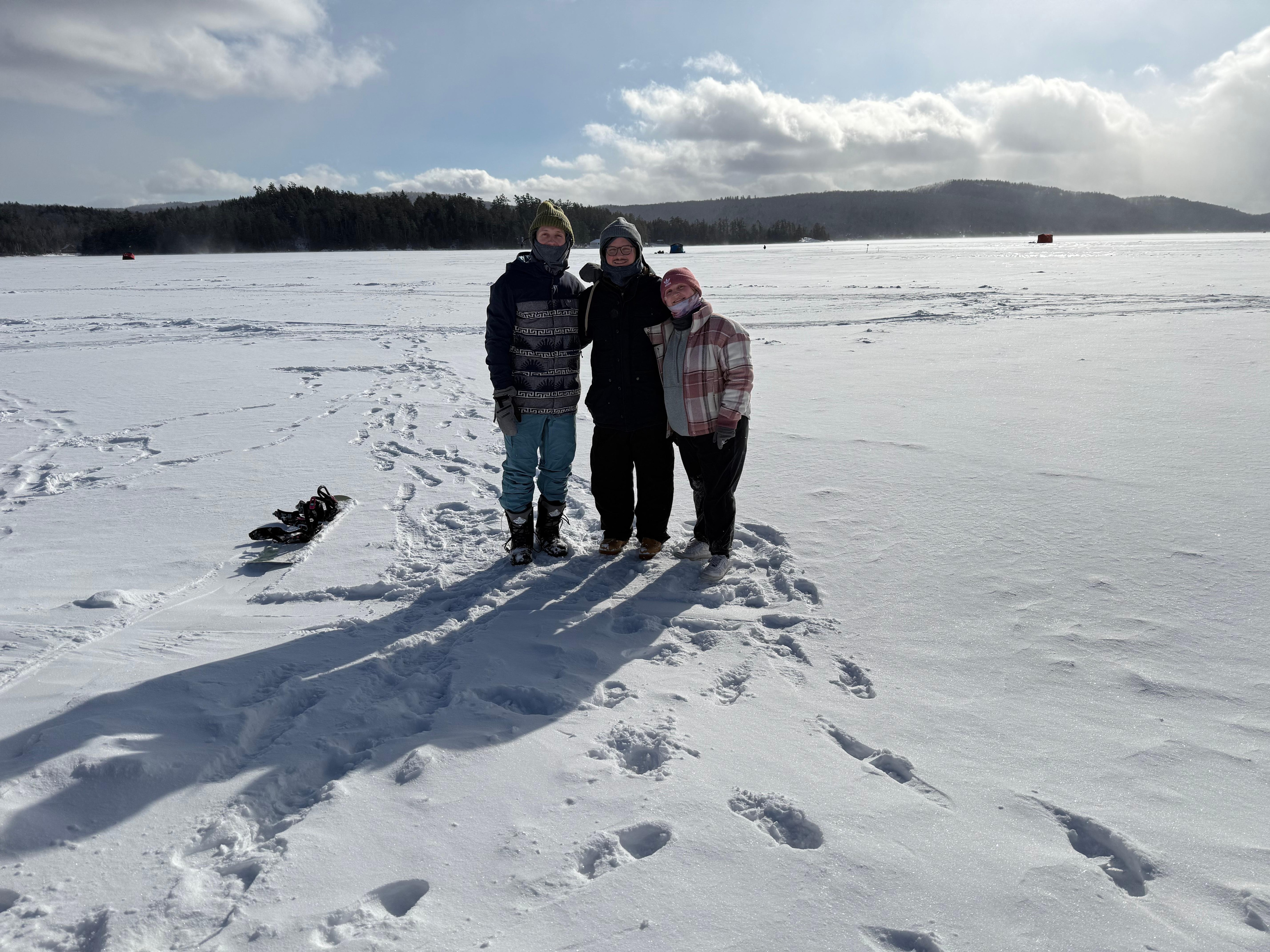 On the lake across the street