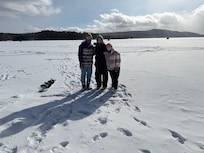 On the lake across the street