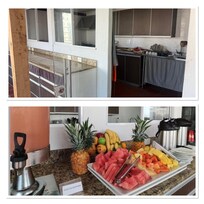 How breakfast was advertised vs reality. They put things together in the gross room