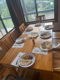 Breakfast made by local family