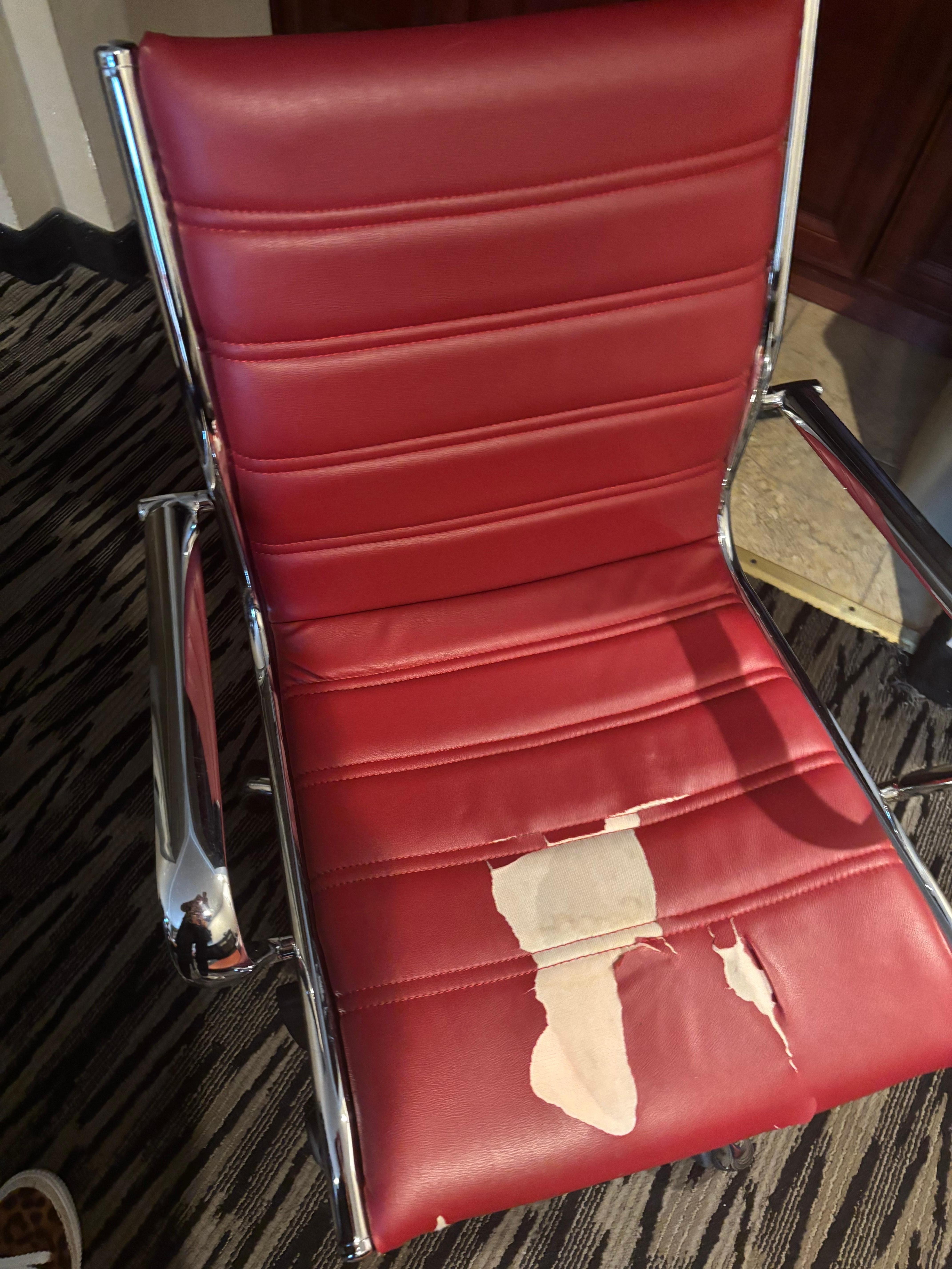 Chair needs replacing.