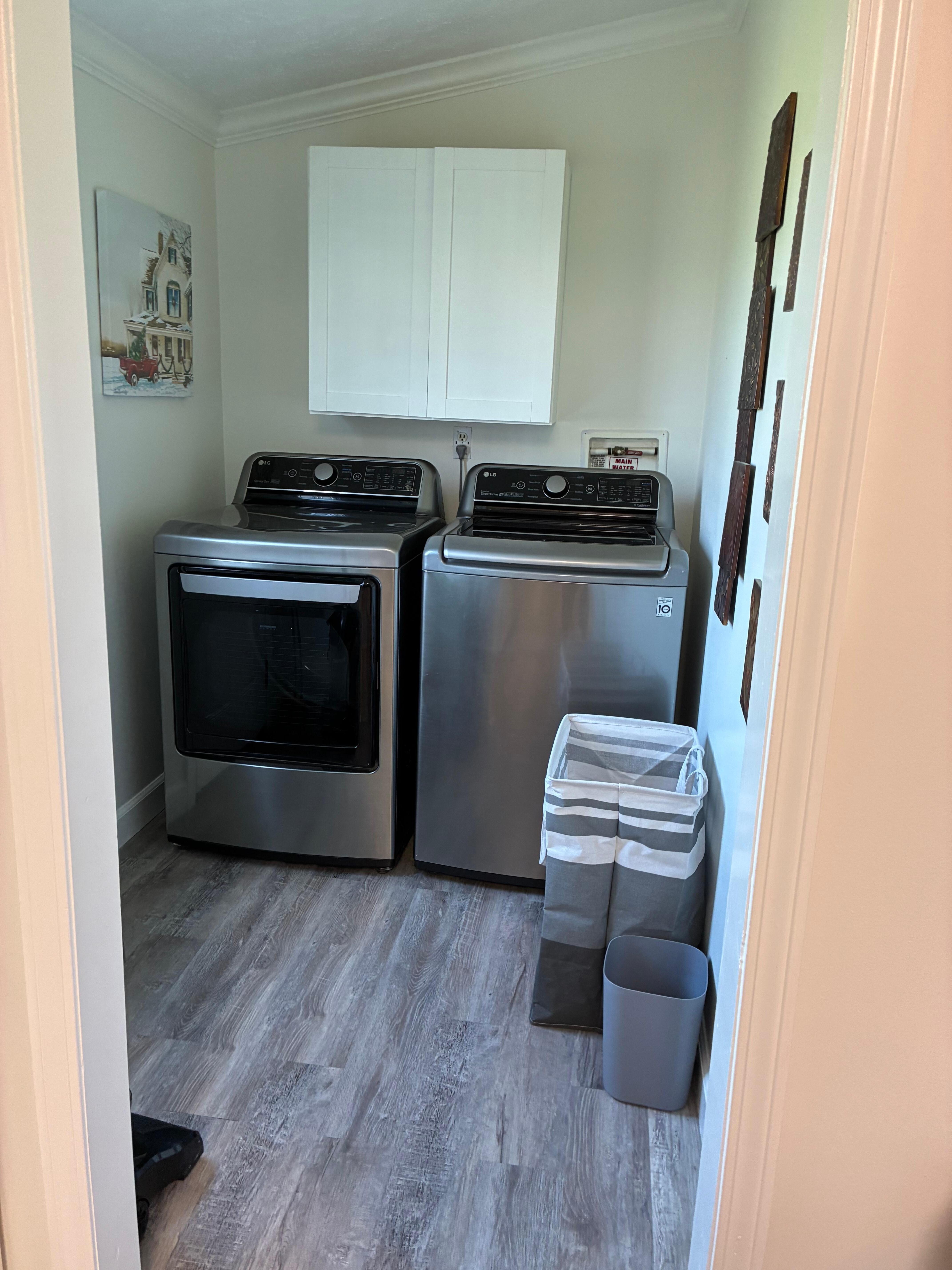 Large laundry area